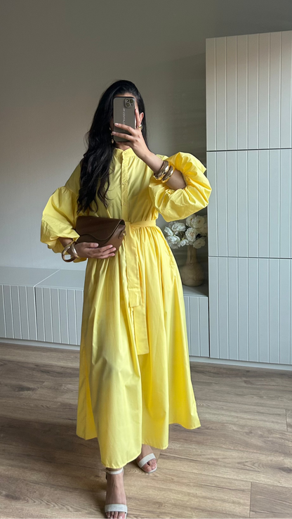 ISLA DRESS (COTTON - YELLOW)