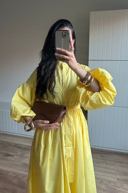 ISLA DRESS (COTTON - YELLOW)