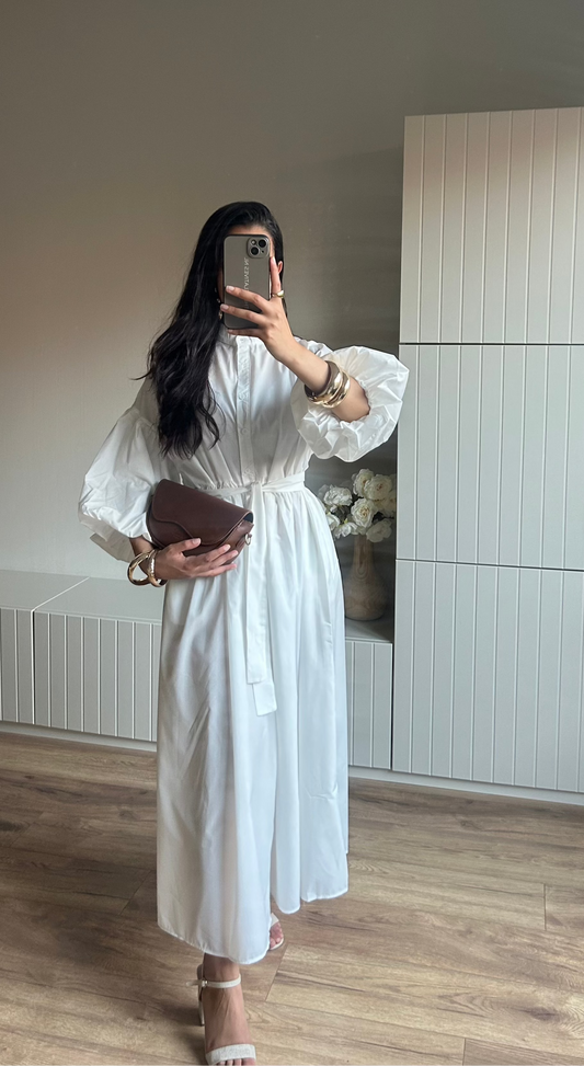ISLA DRESS (COTTON - WHITE)